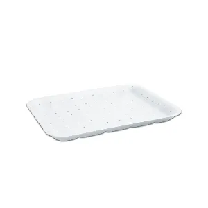 250-PIECE (18AB) MEAT TRAY FOAM ABSORBENT WHITE 265X189X20MILLIMETER
