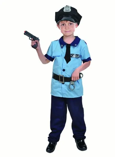 6PCS Kids Deluxe Police Officer Costume and Role Play Kit for Kids Boys Dress Up Costumes Set - Gift Idea 3-8 Years