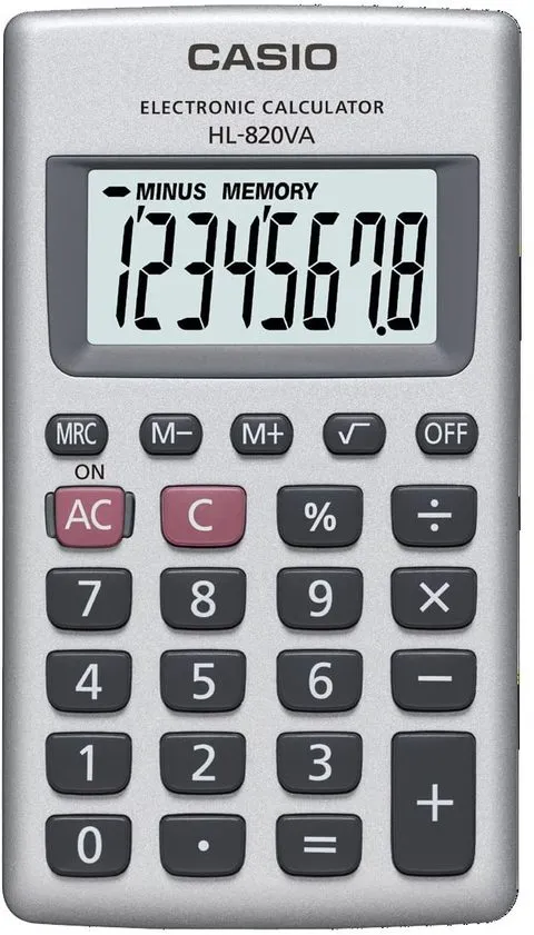 Casio Practical Calculator HL-820V