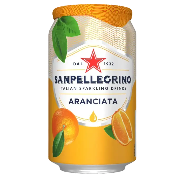 San Pellegrino Aranciata Can Sparkling Juice 330ml