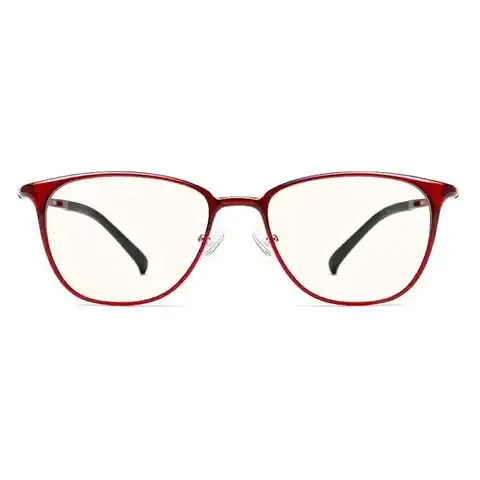 Xiaomi TS Computer Glasses With Anti-Blue Light Blocking UV400 Resistant Protective Glasses Anti-Fatigue Self-Adaption Nose Pad Eye Glasses - Red