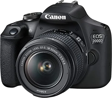 Canon EOS 2000D EF-S 18-55mm III Lens , BLACK