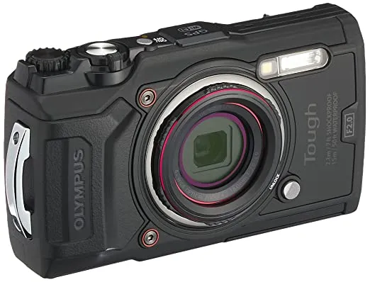 Olympus Tough TG-6 Action Camera, 12 Megapixel, Digital Image Stabilisation, 4x Wide-Angle Zoom, 4K Video, 120 fps, Wi-Fi, Black