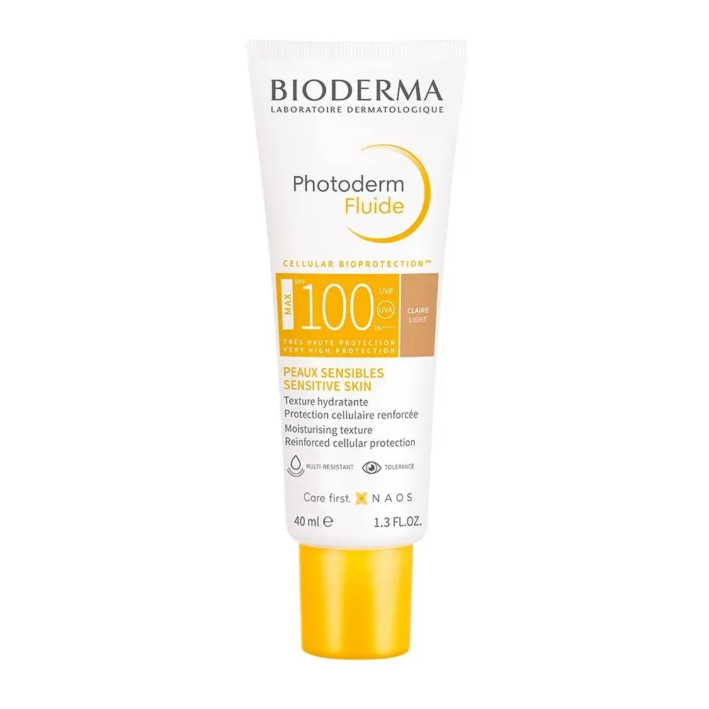 Bioderma Photoderm Fluide Max Spf100 Natural Invisible, The Maximum Sensory Protection Extreme Conditions Sensitive Skin - 40Ml