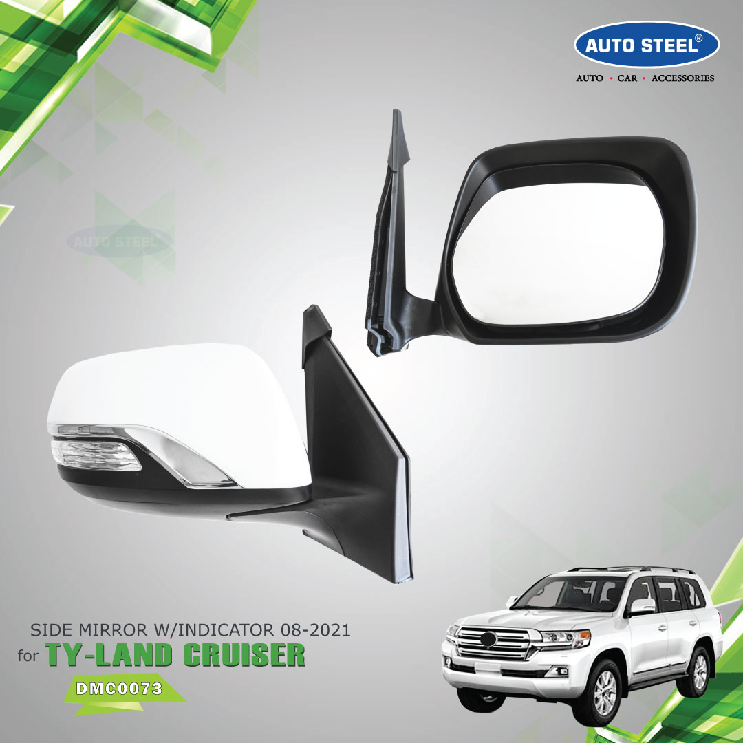 AUTO STEEL Side mirror W/INDICATOR 08-2021 for TY-LAND CRUISER