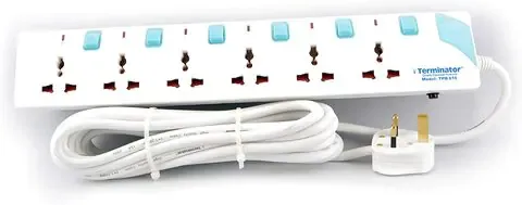 Terminator 6 Way Extension Socket 5M Cable