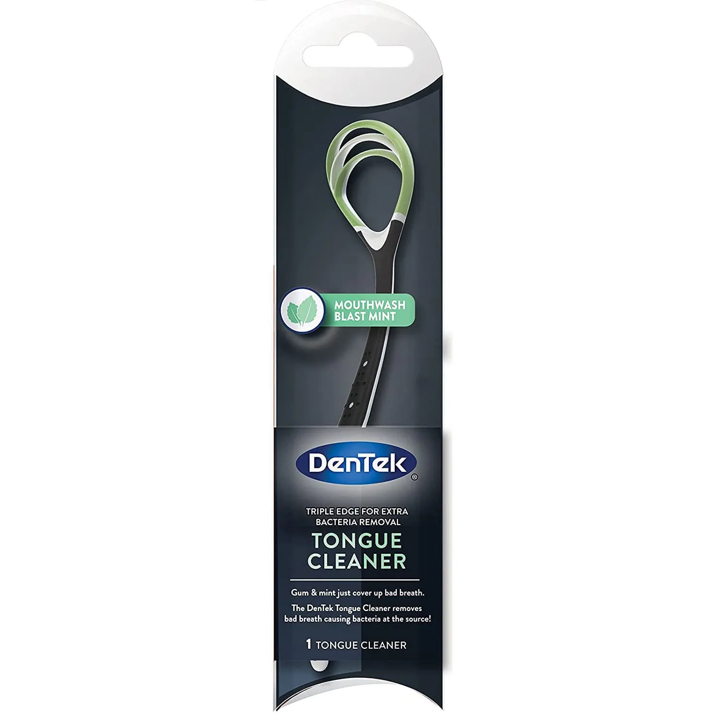 Dentek Tongue Cleaner _ Three Cleaning Edges _ Mint Flavour _ Brush