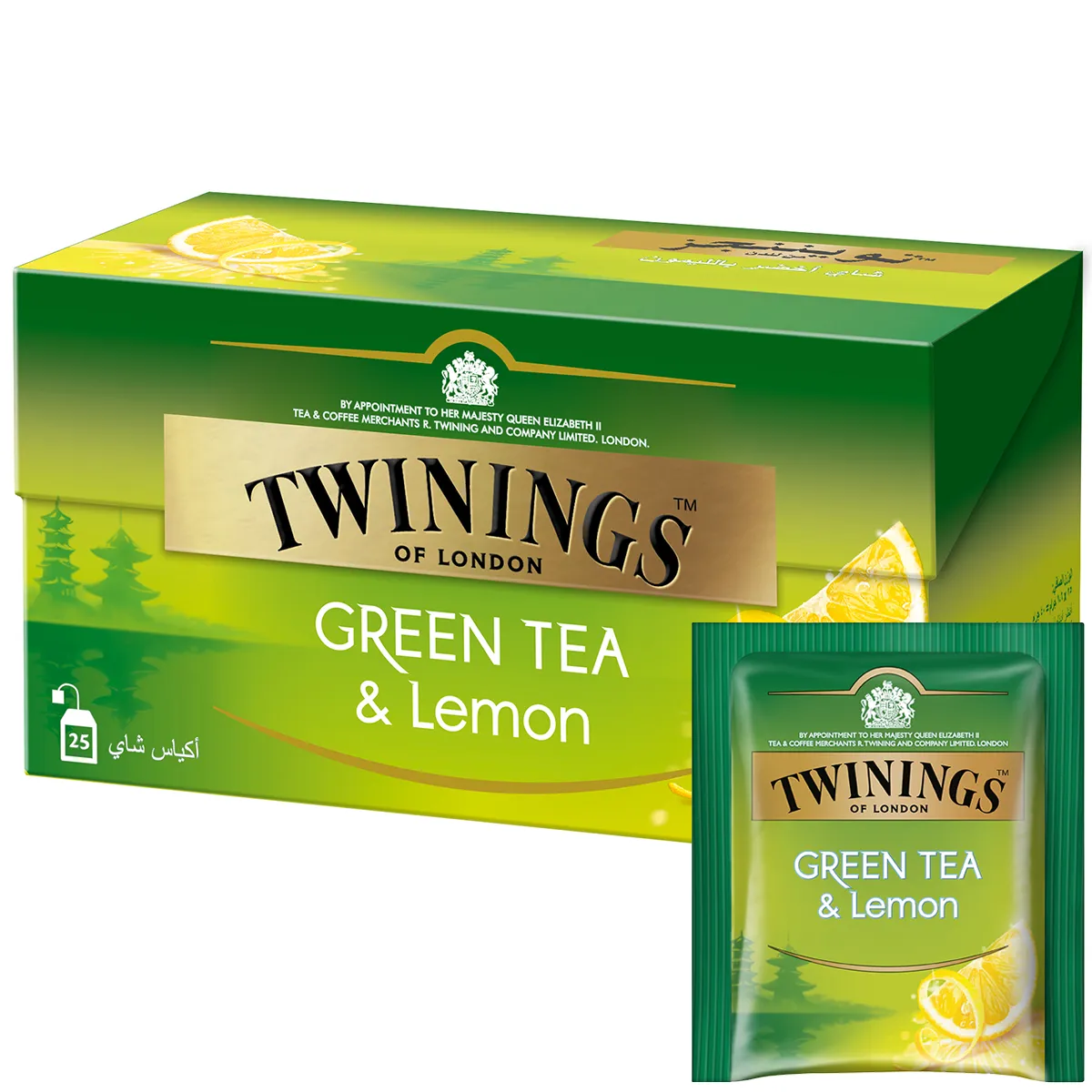Twinings Green Tea & Lemon 25 Tea Bags