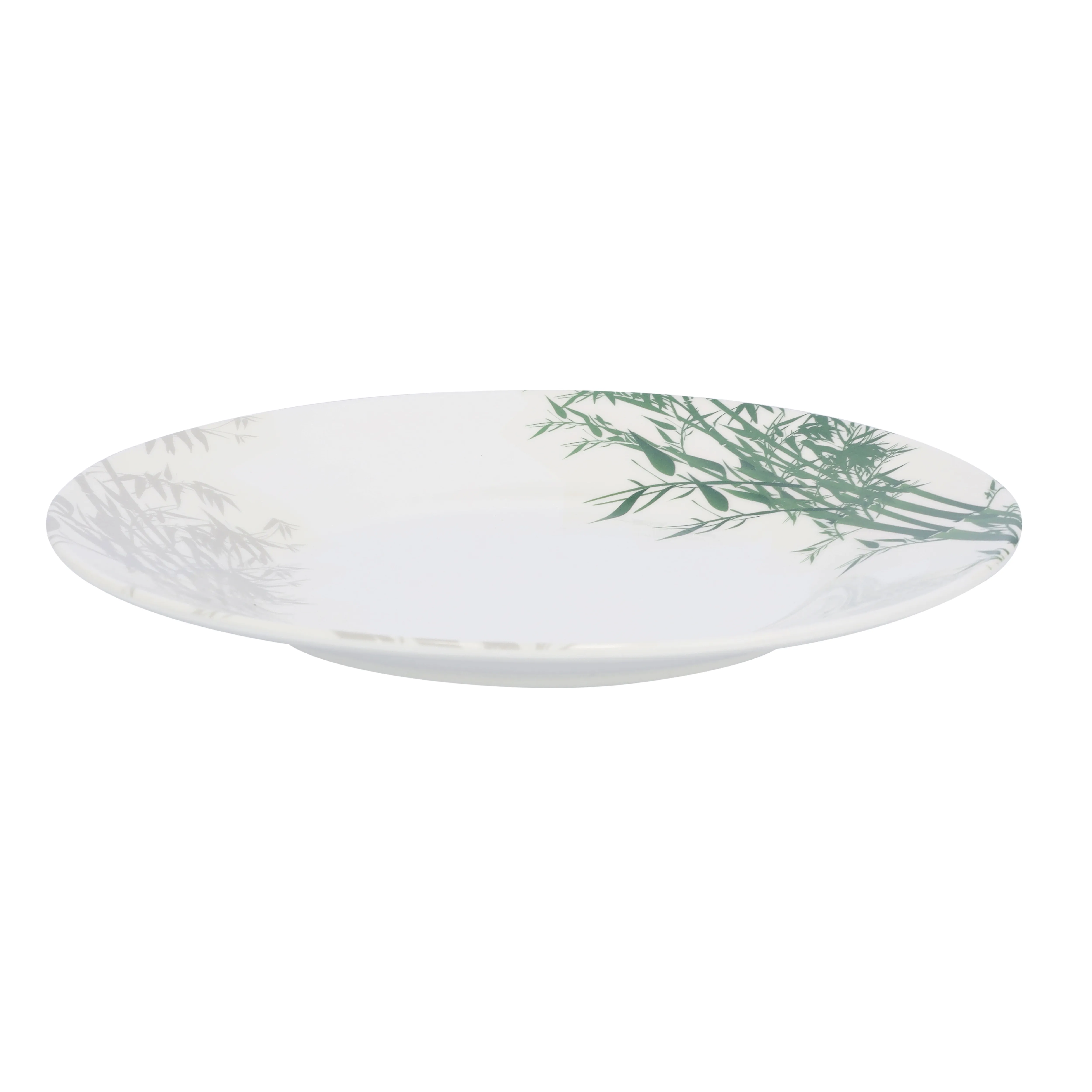 Royalford  10-inch Dinner Plate - Meal Plates Pasta Plates Plate with Elegant Bamboo Design Deep Plate Dining Party Restaurant Round Serving Dish for Steak, Pizza, Salad, Pasta, Pie & More