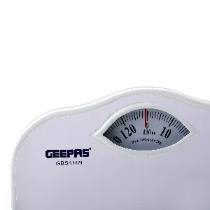 Weighing Scale - Analogue Manual Mechanical Weighing Machine for Human Bodyweight machine, 125Kg Capacity, Bathroom Scale, Large Rotating dial, Compact