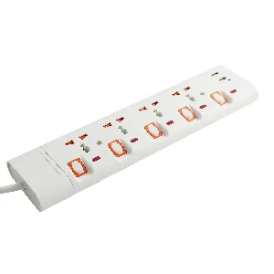 4 Way Extension Board with USB, 3m
