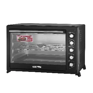 Geepas 100L Electric Oven - 2800W Oven with Rotisserie and Convection functions | Grill Function, 60 Minute Timer & Inside Lamp | 5 Control Knobs | 2 Years Warranty