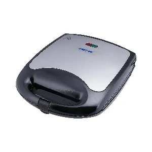 1100W 4 Slice Sandwich Maker - Cooks Delicious Crispy Sandwiches - Cool Touch Handle, Automatic Temperature Control and Non-Stick Plate - Breakfast Sandwiches & Cheese Snack - 2 Years Warrant