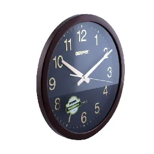 Wall Clock - Taiwan Movement, Round Decorative Coffee Colour Frame Clock for Living Room, Bedroom, Kitchen (Battery Not Included) Color Frame | 2 Years Warranty