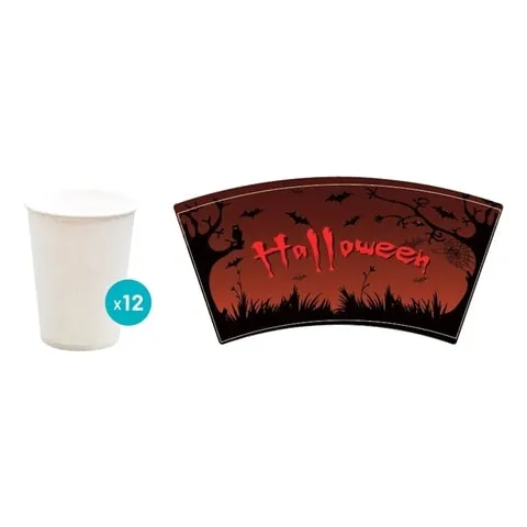 Chamdol Halloween Cups Multicolour 266ml Pack of 12