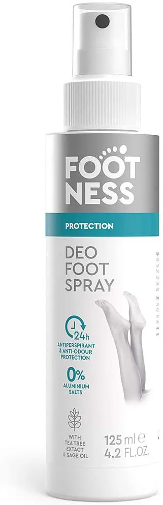 Footness Foot Deodorant Spray _ Anti Sweat and Odour Protection _ 125ml