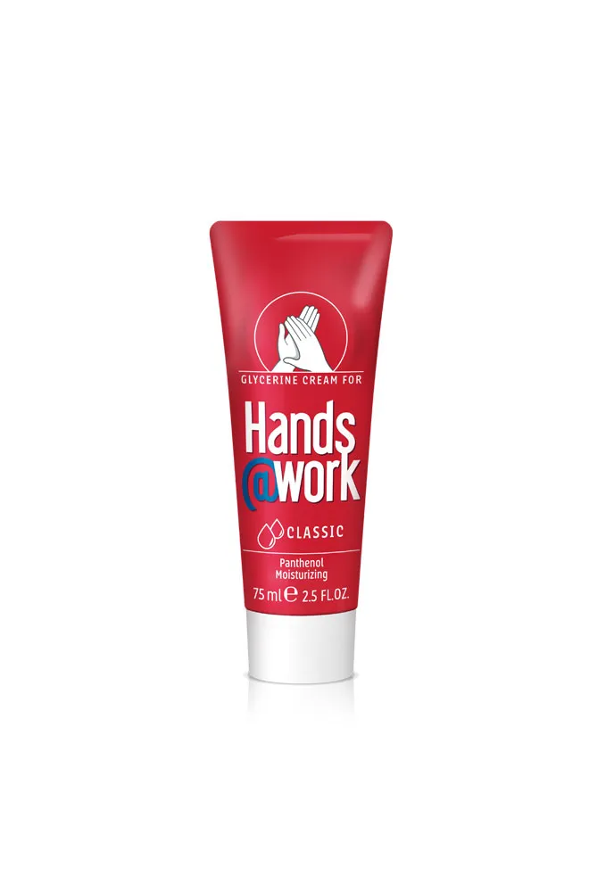 Hands@Work Hand Cream Classic Care_ Glycerine Panthenol Dry and Rough Skin_ 75ml