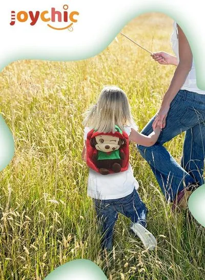 Toddler Preschool Girls Monkey Backpack Red Cartoon Animals Style for Travel and Zoo