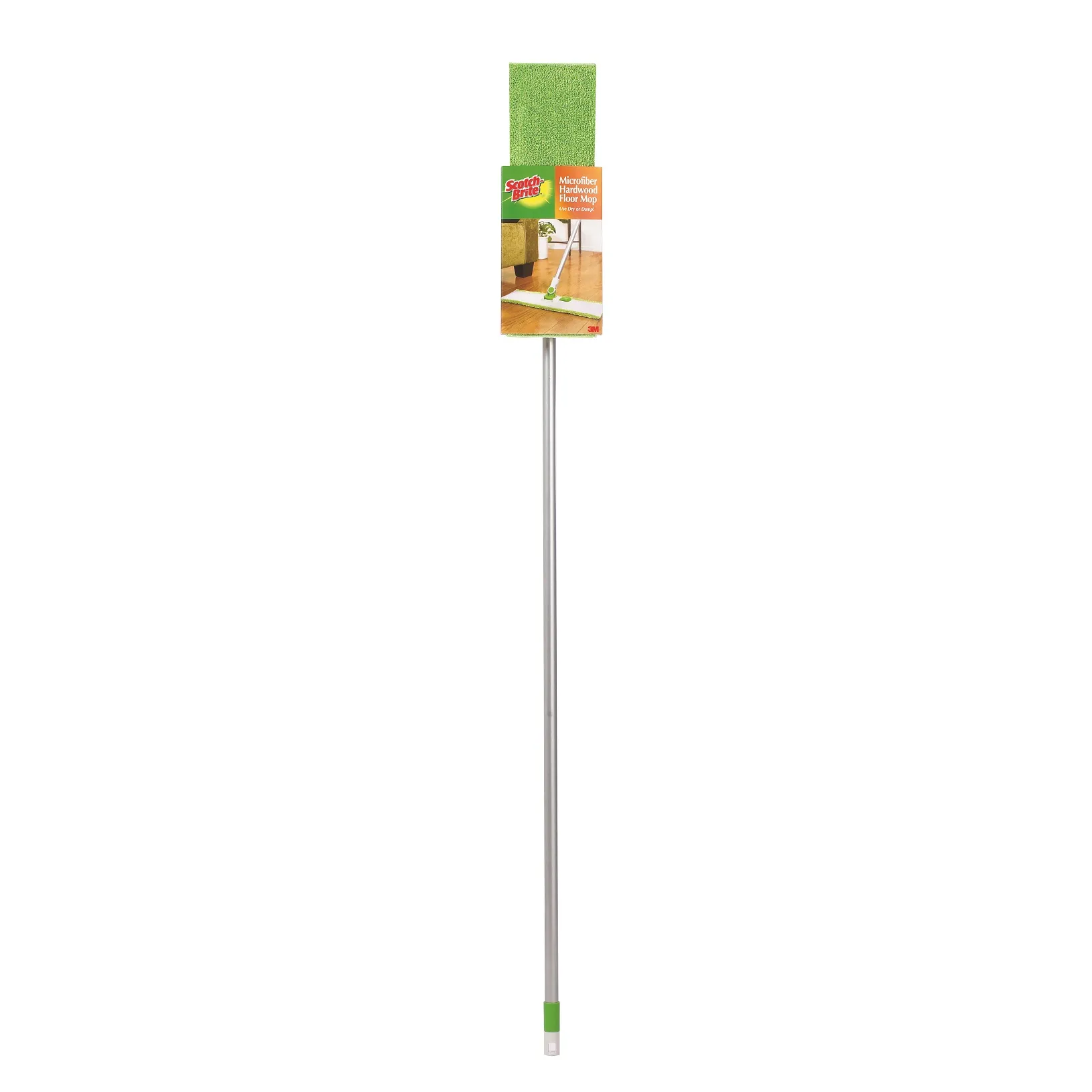 3M HARDWOOD FLOOR MOP+GREEN&YELLOW STICK