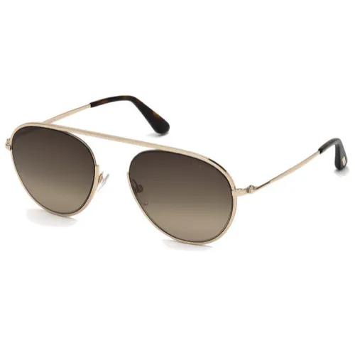 Tom Ford Sunglass FT0599 28K 55X19X145 Shiny Rose Gold / Brown Gradient