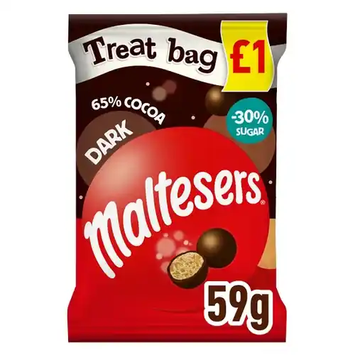 MALTESERS DARK CHOCOLATE PMP TREAT BAG 59G