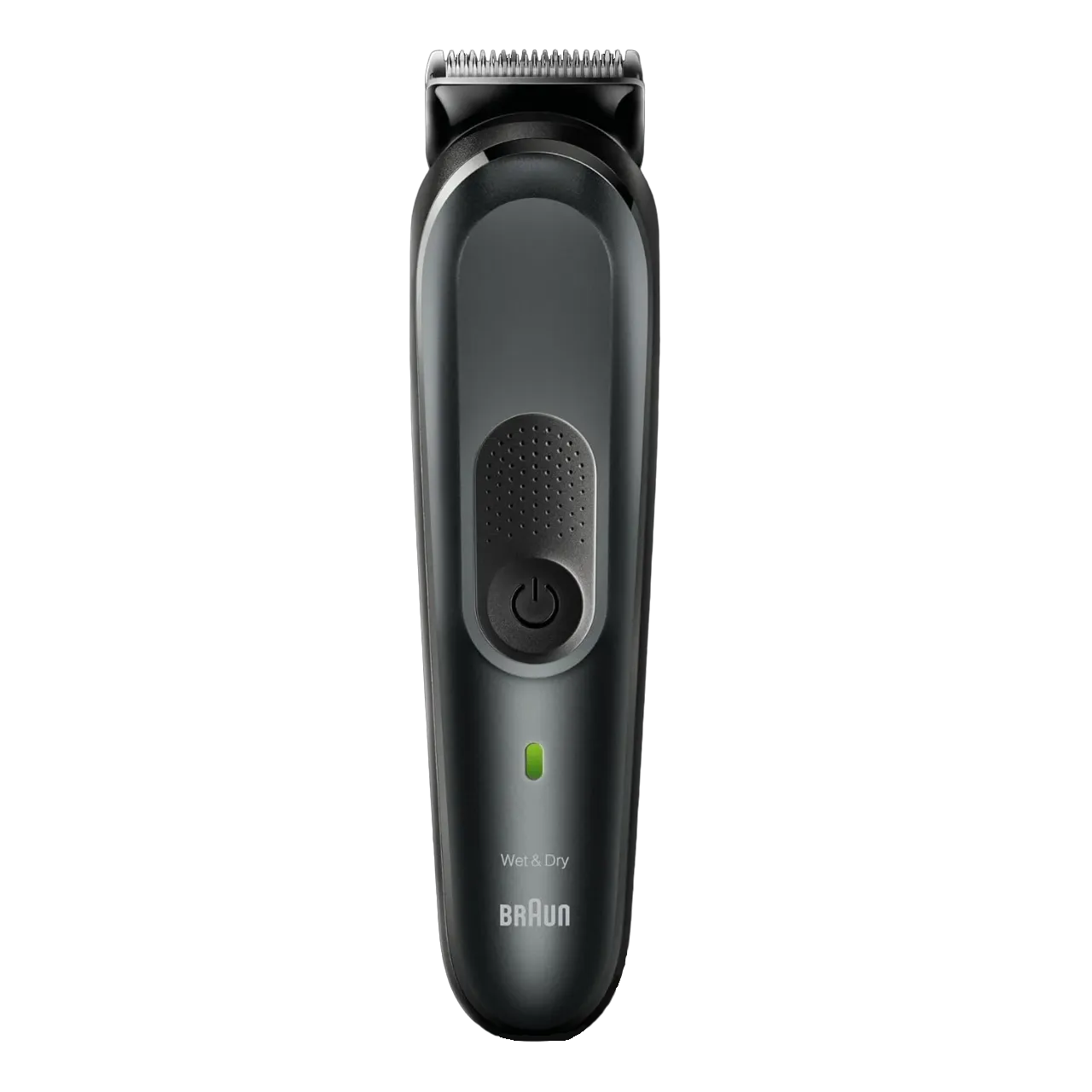 Braun All-In-One Trimmer 7 Mgk7221, 10-In-1 Beard Trimmer For Men, Hair Clipper, For Face, Hair, Body, Ear, Nose, With Autosense Technology, 8 Attachments, Black/Metallic Grey