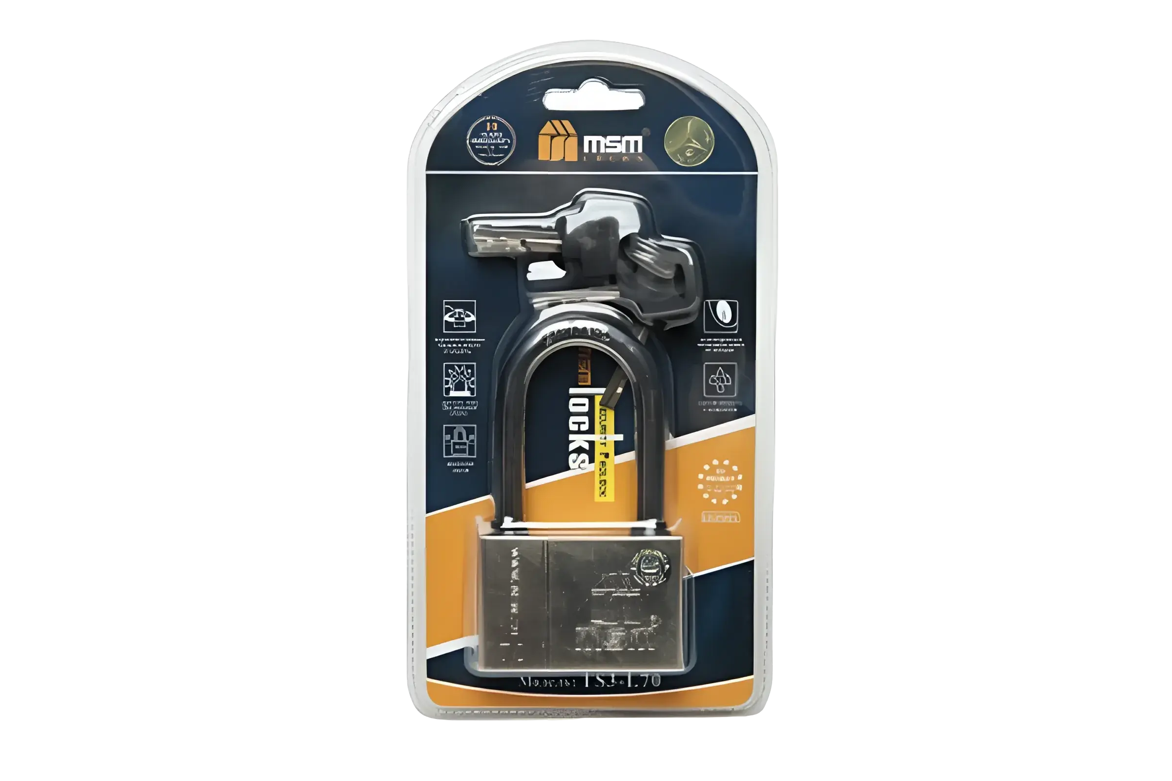 MSM Security Pad Lock - 70mm_TS3-L70