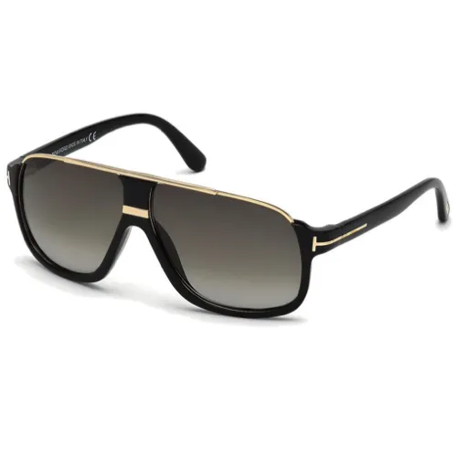 Tom Ford Sunglasses FT0335 01P Black Gold / Grey Shaded 60X10X130