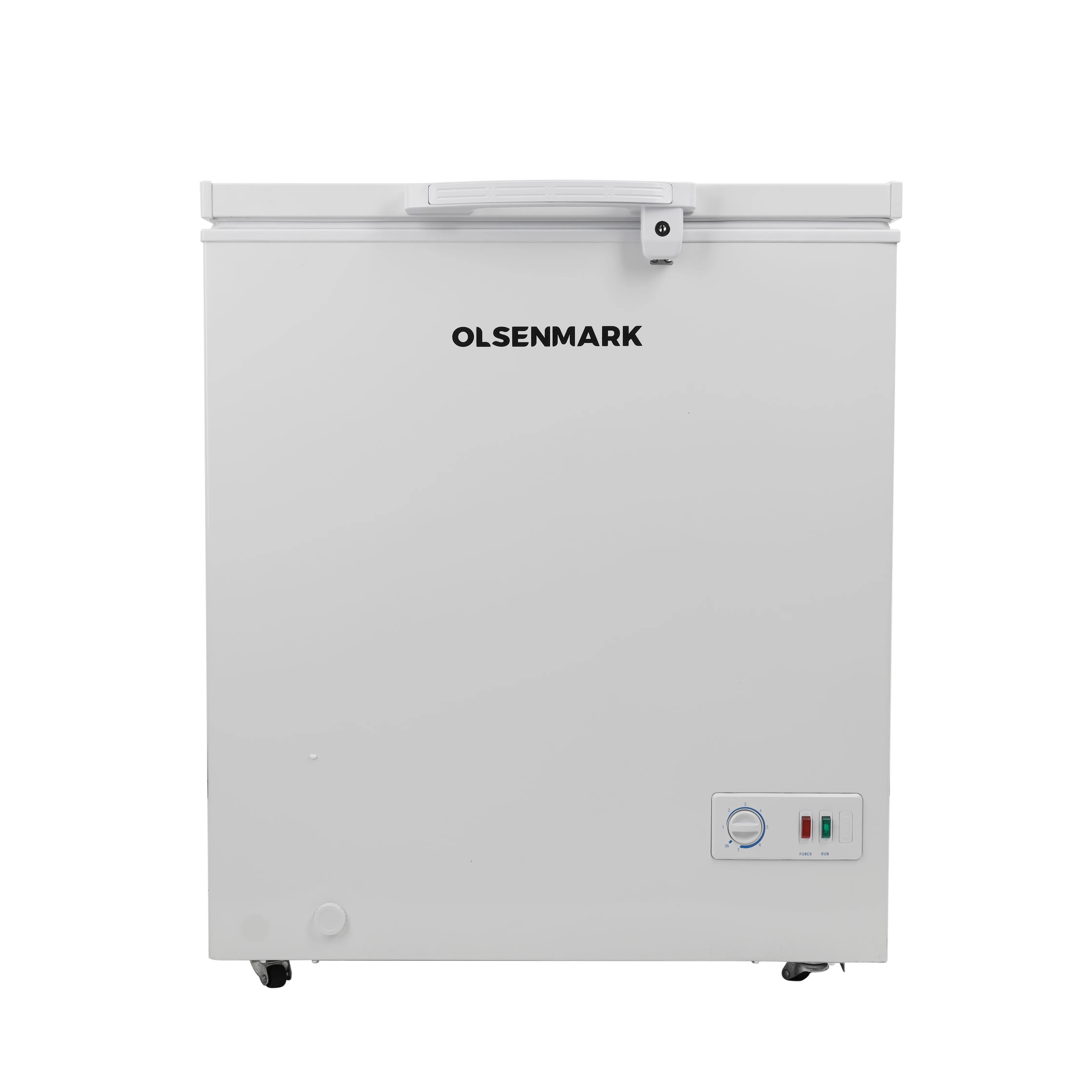 Olsenmark Chest Freezer 170L - Portable Refrigerator, Adjustable Thermostat Knob, Compact Refrigerator Ideal for Retailers, Home, Medical, Restaurants & More