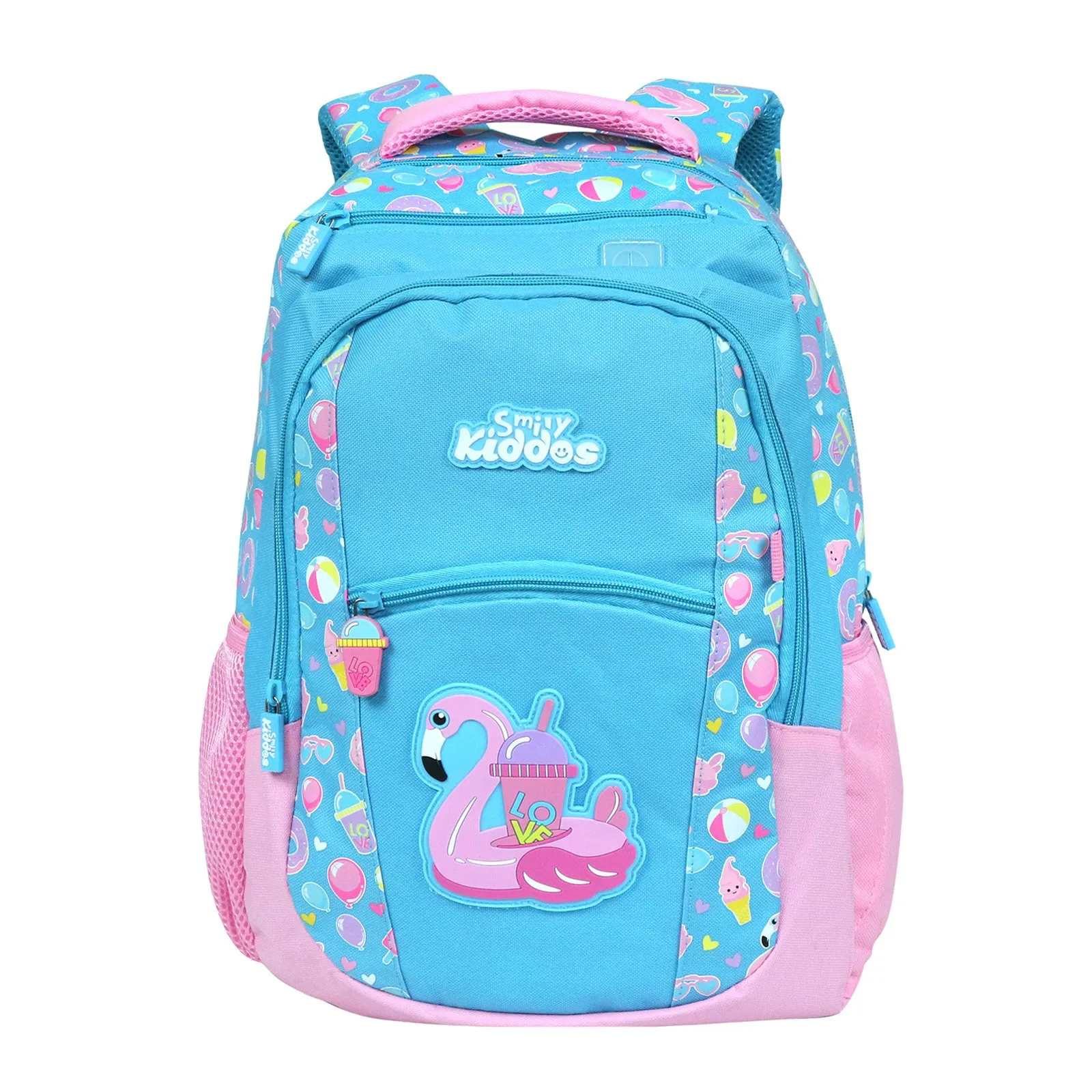 Smily Dual Color Backpack_Turquoise blue