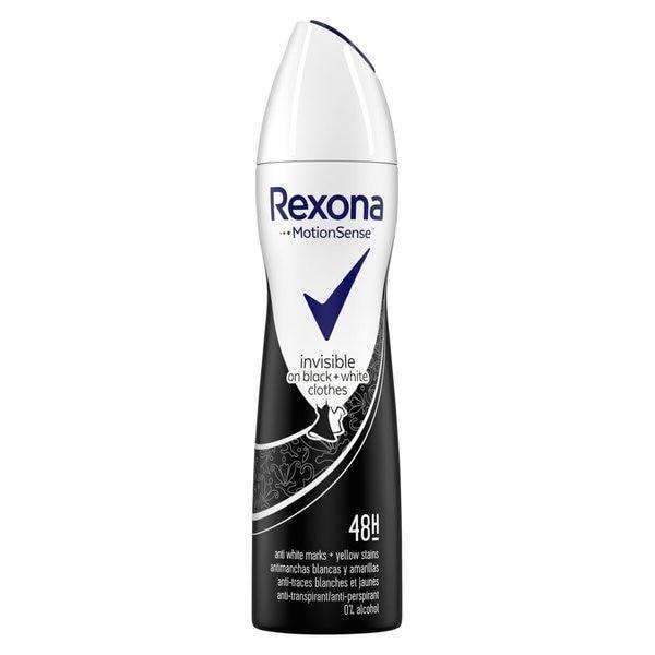 Rexona Invisible Black and White Deodorant Spray 200 ml