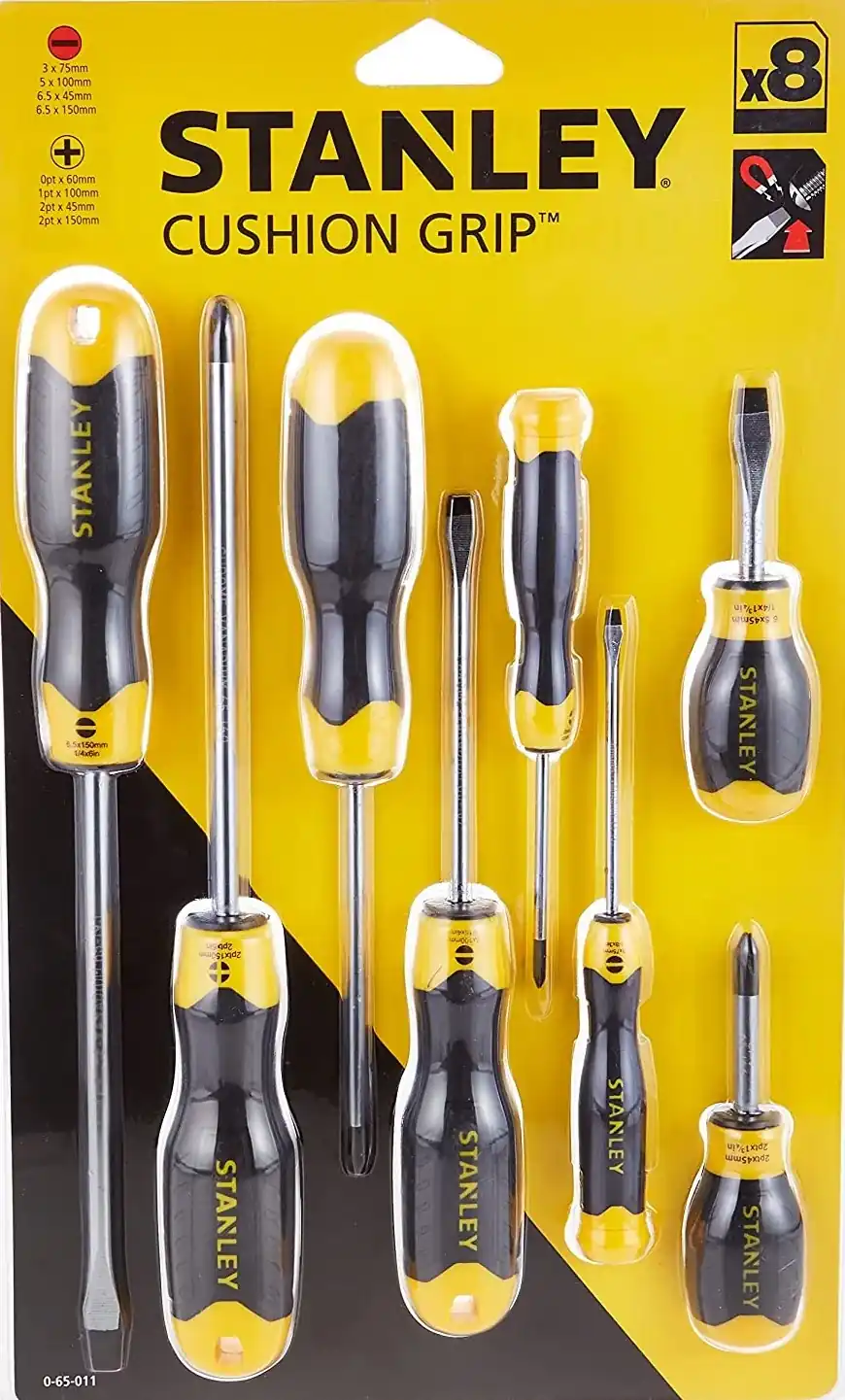 Stanley Cushion Grip 0-65-011 Cushion Grip Flared & Phillips Set
