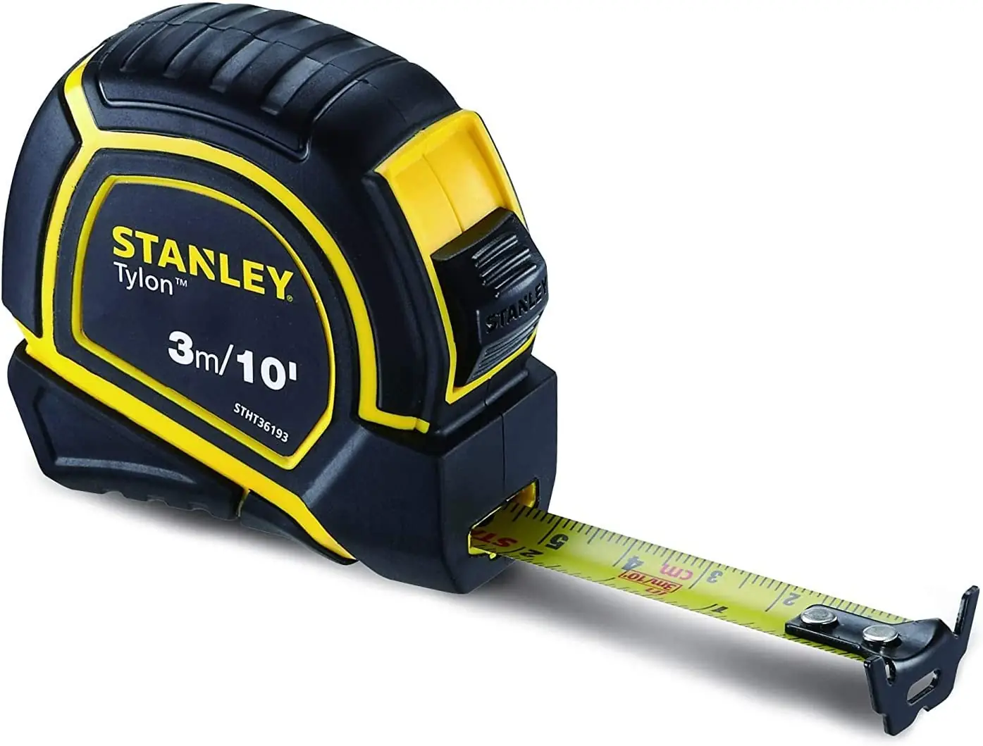 Stanley Tylon Short Tape Measure 3M/10' X 15Mm, Yellow/Black - Stht36193