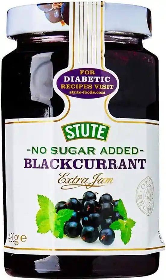 Stute Diabetic No Added Sugar Blackcurrant Jam 430g