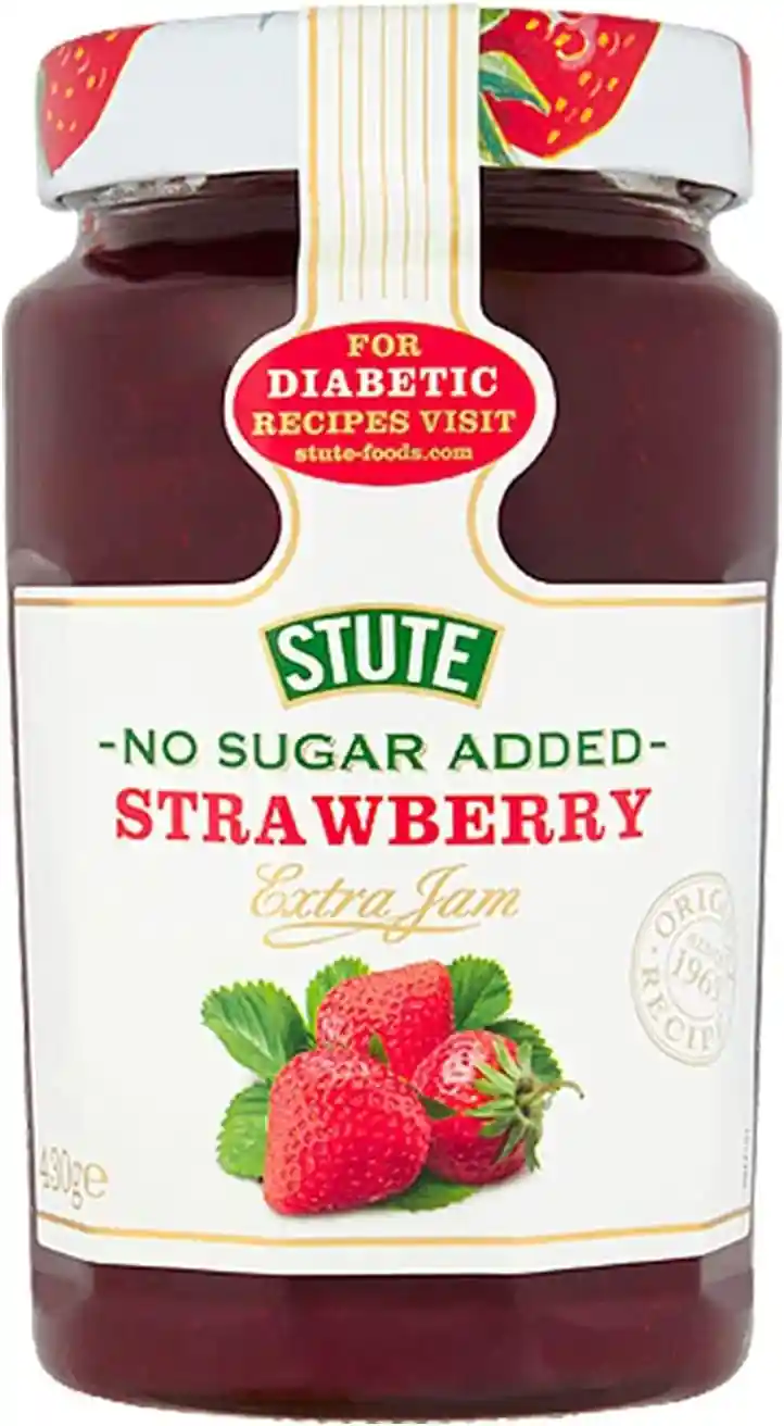Stute No Sugar Added Strawberry Extra Jam 430g