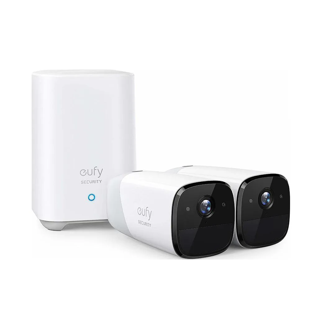 Eufy Security, eufyCam 2 Pro Wireless Home Security Camera System, 365-Day Battery Life, HomeKit Compatibility, 2K Resolution, IP67 Weatherproof, Night Vision, 2-Cam Kit, No Monthly Fee T8851