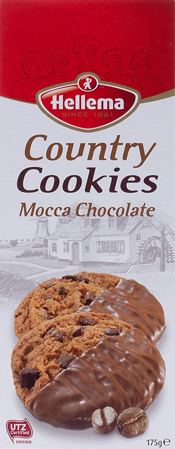 HELLEMA COUNTRY COOKIES MOCCA 175gm