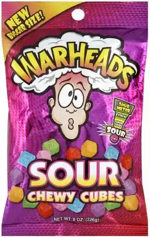 Warheads  Sour Chewy Cubes 8oz
