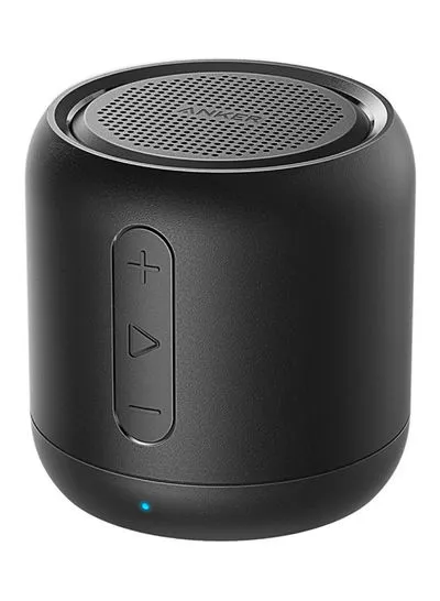 Mini, Super-Portable Bluetooth Speaker with 15-Hour Playtime, 66-Foot Bluetooth Range, Enhanced Bass, Noise-Cancelling Microphone Black