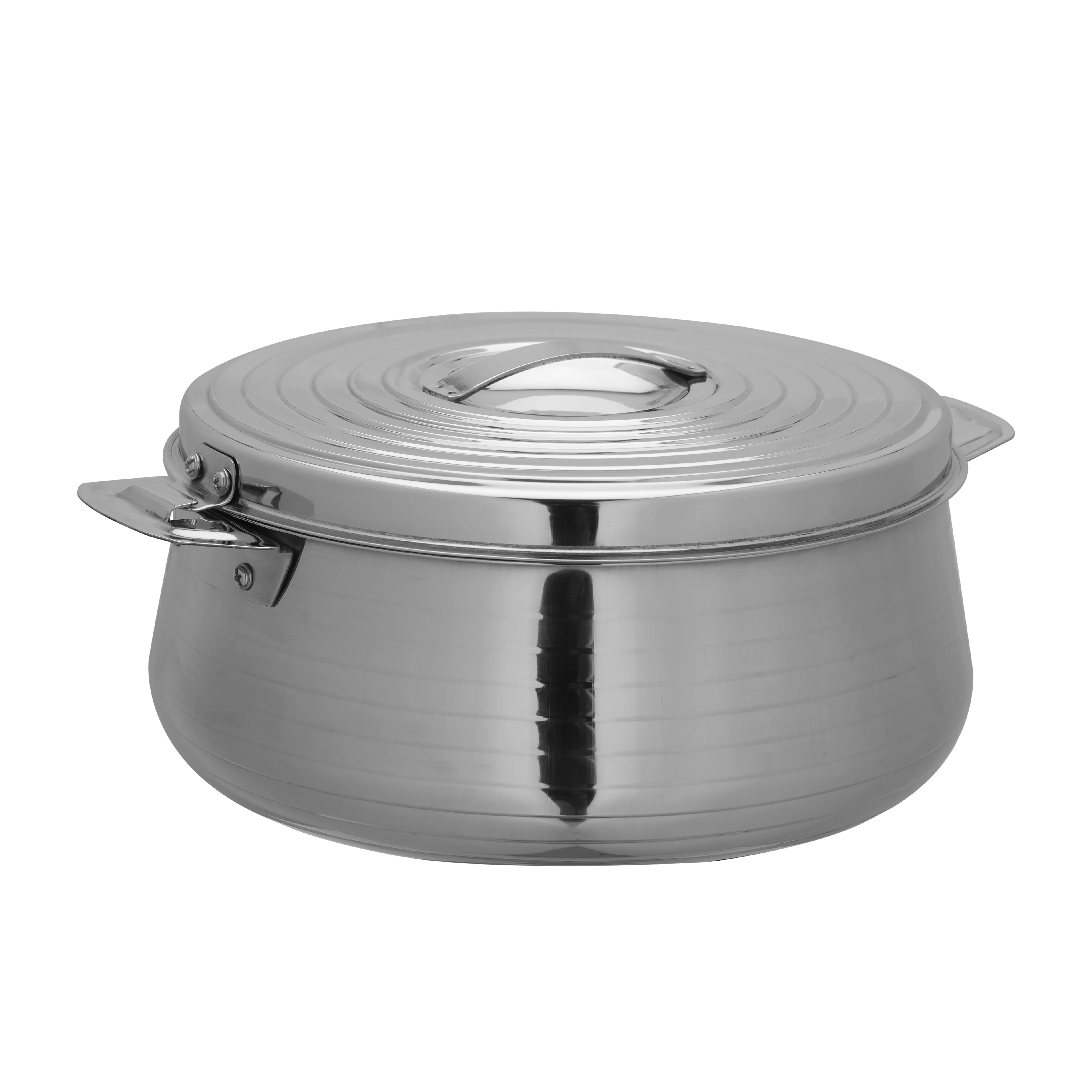Royalford Hilux Double Wall Stainless Steel Hot Pot, RF10535 Strong Handles & Firm Twist Lock Steel Serving Pot, Chapati Storage Box, Roti Serving Pot