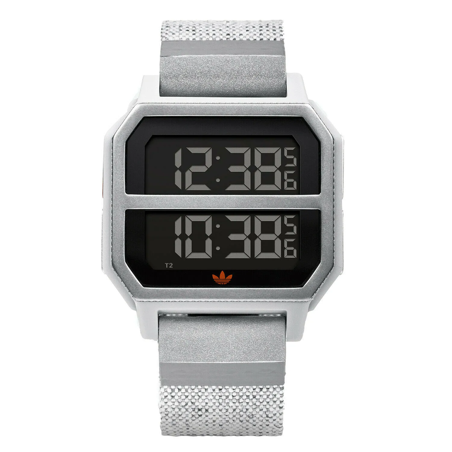 Adidas Men s Archive R2 Z16 3199-00 Silver Silicone Quartz Fashion Watch