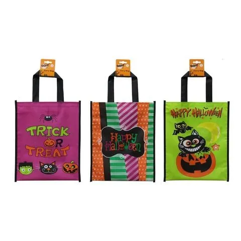 Chamdol Trick Or Treat Halloween Carry Bag 25x30cm Multicolour Pack of 3