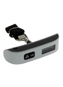 Electronic Digital Luggage Hanging Weight Scale BlackSilver