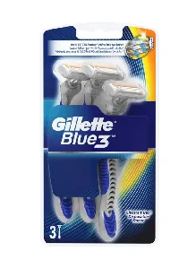 Pack Of 3 Blue 3 Disposable Razor 1Piece