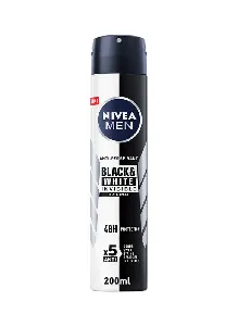 Men Black And White Invisible Original Antiperspirant For Men Spray 200ml