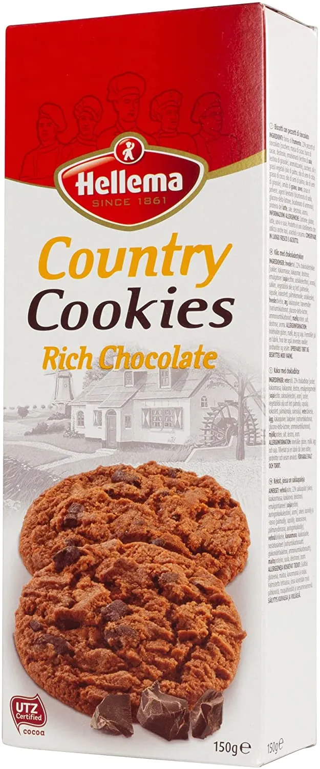 HELLEMA COUNTRY COOKIES RICHCHOC 150gm