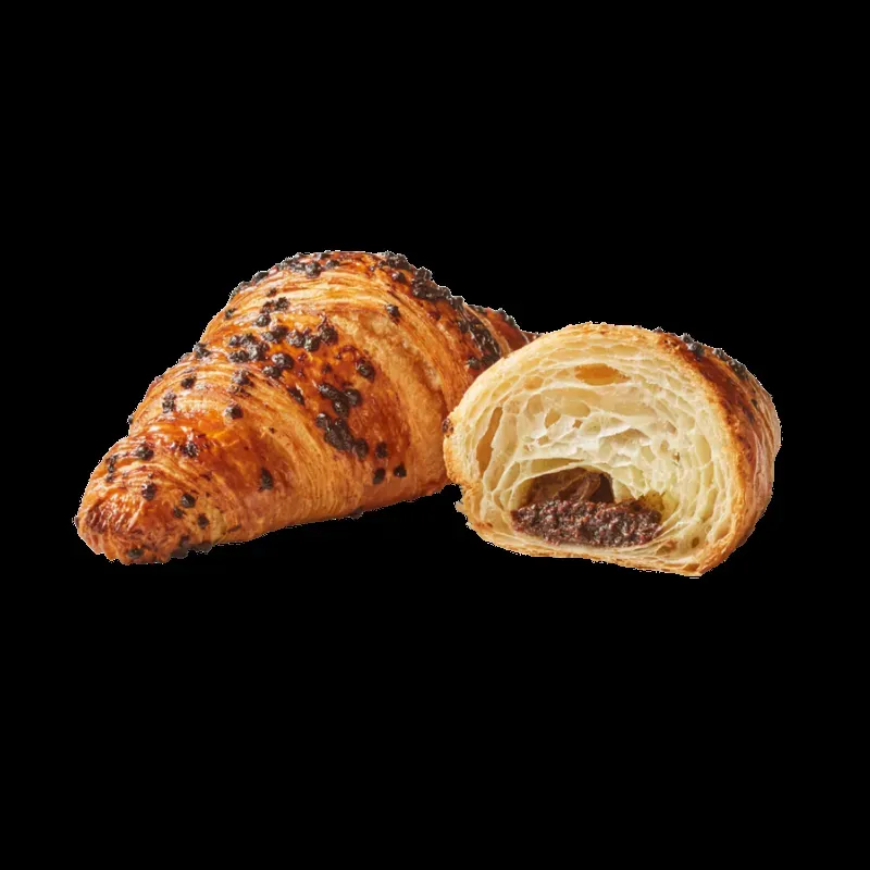 Butter Croissant Filled w Cocoa, Hazelnut, Choco 90G 36672