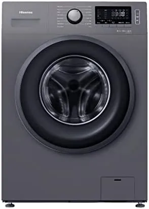 Hisense 9 Kg Front Load Washing Machine 1400 RPM Silver Model WFPV9014EMT -1 Years Full Warranty.