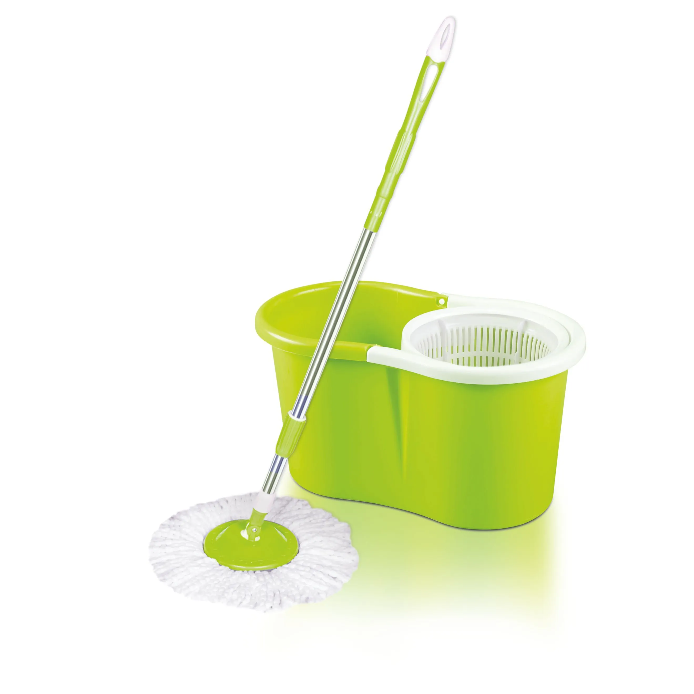 Royalford  Easy Spin Mop & Bucket Set - 360 Degree Spinning Mop Bucket Home Cleaner Extended Ergonomic Handle & Easy Wring Dryer Basket for Home Kitchen Floor Cleaning & More