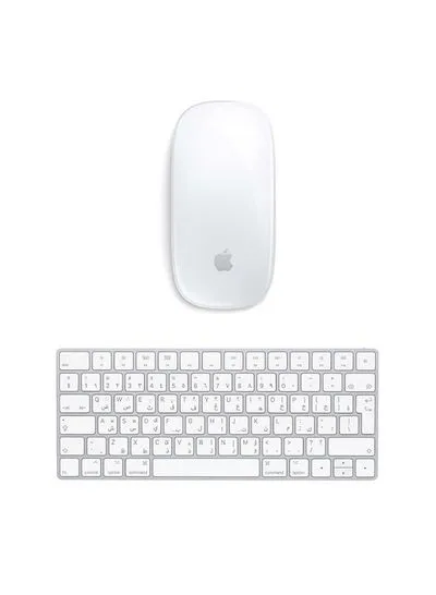 Bundle of Magic Mouse 2 And Wireless Magic Keyboard- Arabic-English White